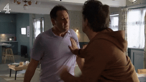 Fight Dave GIF by Hollyoaks