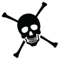 Halloween Skull Sticker by Harveys Seatbelt Bag