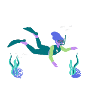 Snorkel Sticker by Bonitour