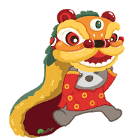 Chinese New Year Dragon Sticker by Life In Treetop