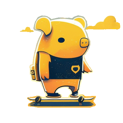 Pig Skateboard Sticker