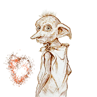 Dobby Hearts Sticker