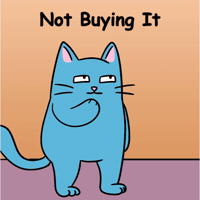 Looking Back Blue Cat GIF