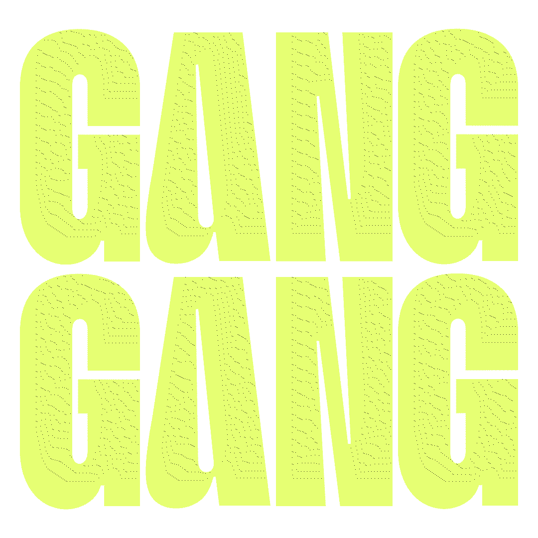 GangGangUK love heart logo green Sticker