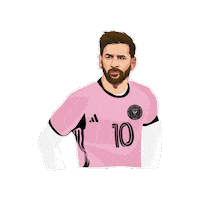 Lionel Messi Football Sticker
