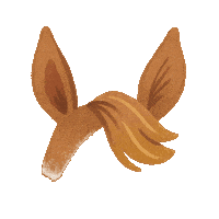 Horse Ears Sticker