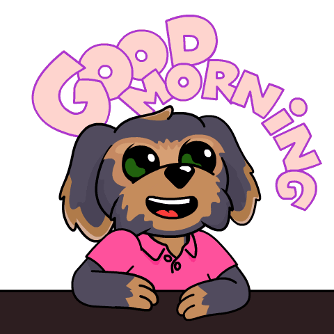 Good Morning Sticker Sticker by BoDoggos