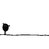 vivibambina bird out get out social distance Sticker