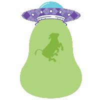 homesbyaviyyc space alien ufo outerspace Sticker