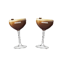 Espresso Martini Cheers Sticker by Absolut Vodka