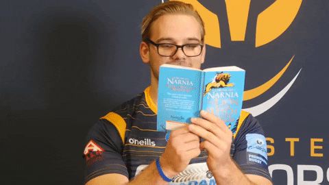 Book Read GIF by Worcester Warriors