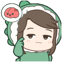 Chibi Think Sticker