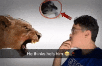 Thinking Not Him GIF