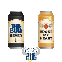 989Bull happy music heart party Sticker