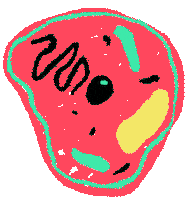 life sticker by Laura Salaberry