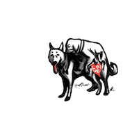 Dog Love Sticker