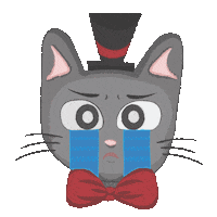 Sad Bow Tie Sticker by ndf