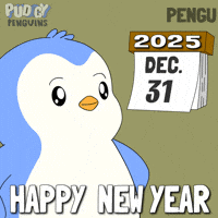 Happy New Year Penguin GIF by Pudgy Penguins
