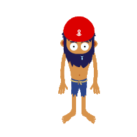 Pirate Hello Sticker