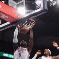 Dunk Smile GIF by OKC Thunder