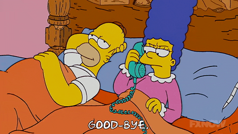 Season 18 Goodbye GIF by The Simpsons
