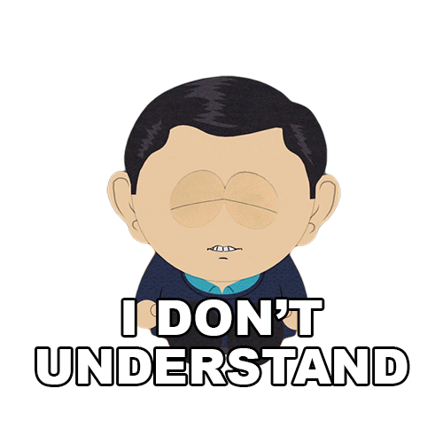 I Dont Understand Sticker by South Park