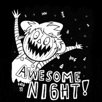 KariGM-art halloween text yay night GIF