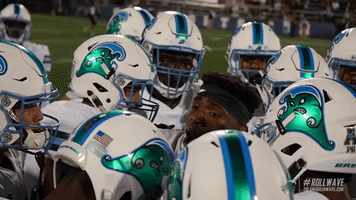 football athletics GIF by GreenWave