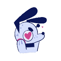 itscosmiccosmic cosmic comet blue dog comet the blue dog Sticker