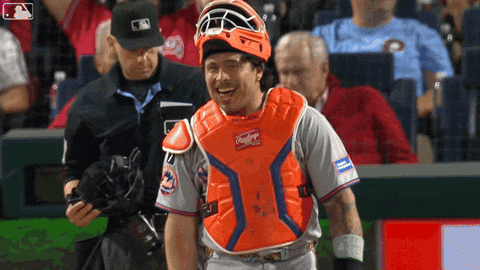 Grin Smile GIF by New York Mets
