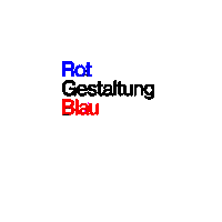 Design Rotate Sticker by Rot Gestaltung Blau