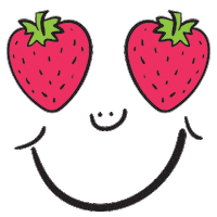 Fruit Strawberry Sticker by Pol's