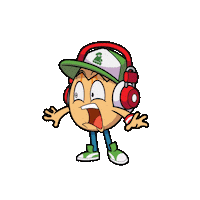 Toikido omg shocked run scared Sticker