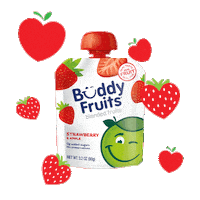 Valentines Day Hearts Sticker by Buddy Fruits