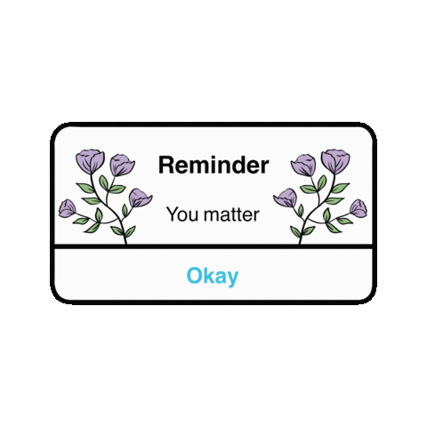 skinfictional giphyupload floral positivity reminder Sticker