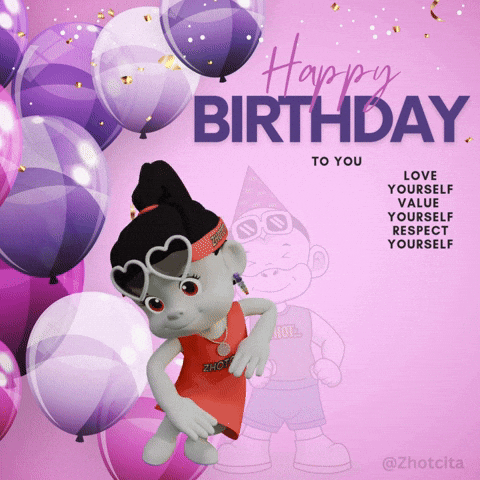 Happy Birthday GIF by Zhotcita
