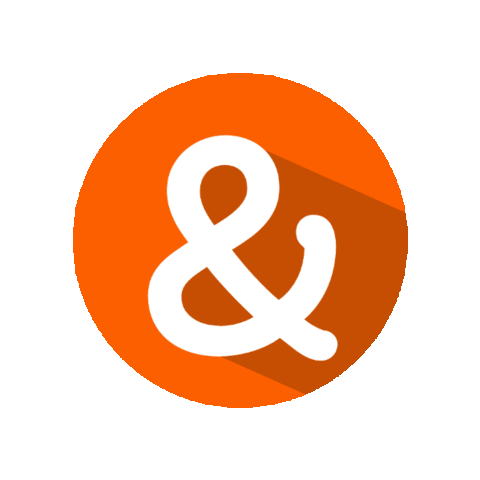 Orange Abc Sticker