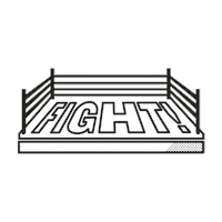 manoamanoclub fight arena fighters lucha libre Sticker