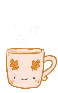Tea Time Fall Sticker by G_boeva