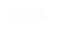 LoveMyMat heart brand hearts yoga Sticker