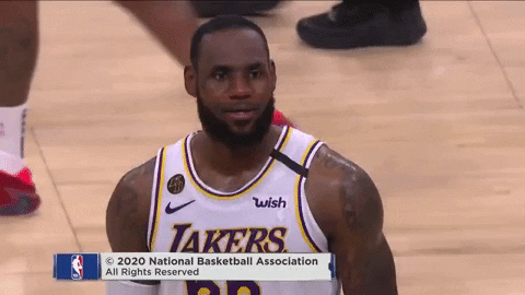 Lebron James Reaction GIF by ESPN