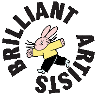 Run Rabbit Sticker by Call me Georges