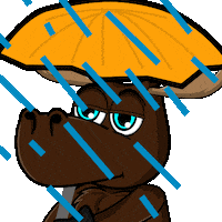 DoYouMoose sad nft rain blockchain Sticker