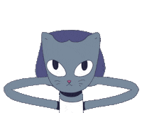 To Go Cat Sticker by Oksana Kurmaz Art & Animation