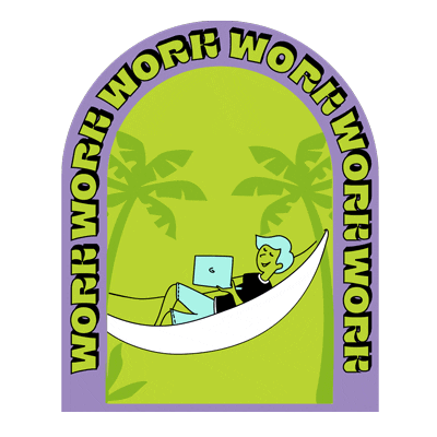 Working Work Work Work Sticker by YAAP Digital