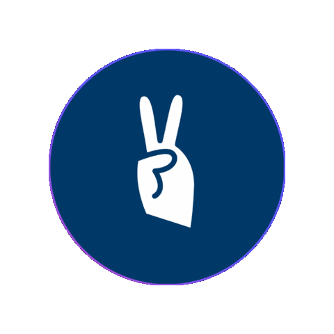 kartygrabowskiego giphygifmaker kids peace hand Sticker