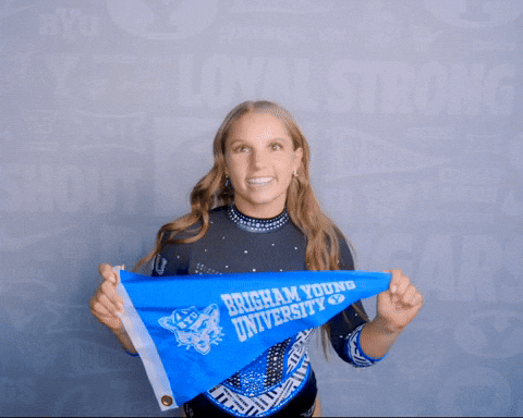 Gymnastics GIF by BYU Cougars