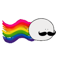 pperathoner rainbow gay pride lgbt Sticker