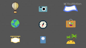 Travel Icons and Vacation Elements Pack