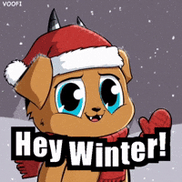 Snow Hello GIF